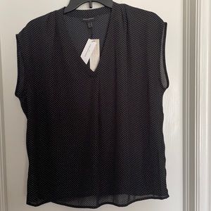 Banana Republic Black/White Polka Dot Top MP